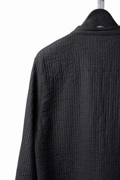 Load image into Gallery viewer, daub ZIP-UP SHIRT / QUILTING FABRIC (BLACK)
