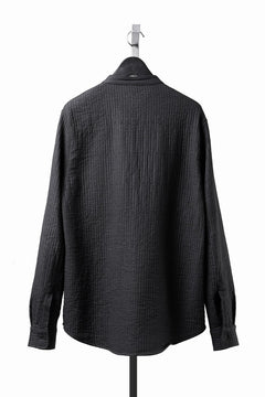Load image into Gallery viewer, daub ZIP-UP SHIRT / QUILTING FABRIC (BLACK)