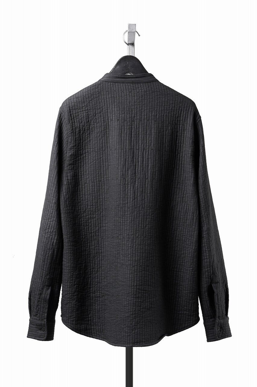 Load image into Gallery viewer, daub ZIP-UP SHIRT / QUILTING FABRIC (BLACK)