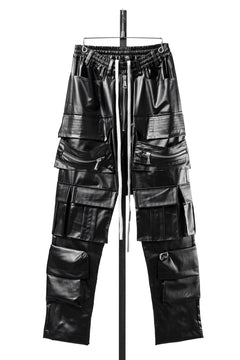 Load image into Gallery viewer, A.F ARTEFACT CARGO SAROUEL EASY PANTS / LUSTROUS COATED WOVEN (BLACK)