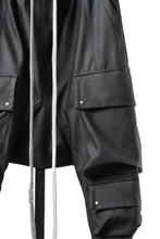 Load image into Gallery viewer, A.F ARTEFACT LOWCROTCH TACTICAL JOGGERS / VEGAN LEATHER (SMOKE BLACK)