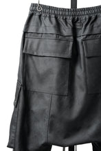 Load image into Gallery viewer, A.F ARTEFACT LOWCROTCH TACTICAL JOGGERS / VEGAN LEATHER (SMOKE BLACK)