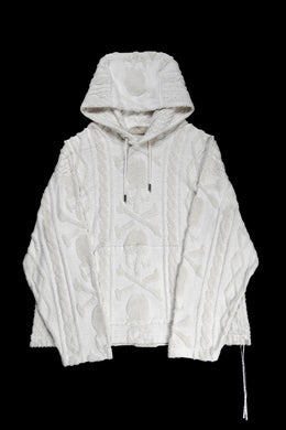 MASTERMIND WORLD OG ARAN HOODIE (IVORY)