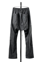 Load image into Gallery viewer, A.F ARTEFACT SAROUEL FLARE PANTS / VEGAN LEATHER (SMOKE BLACK)
