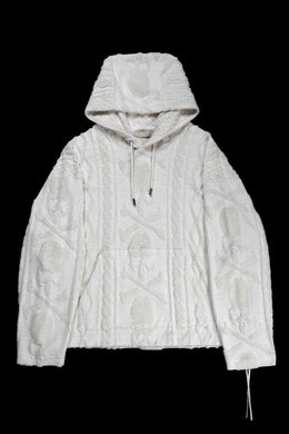 MASTERMIND WORLD OG ARAN HOODIE (IVORY)