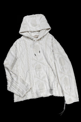 MASTERMIND WORLD OG ARAN HOODIE (IVORY)