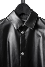 Load image into Gallery viewer, A.F ARTEFACT COCOON SHIRTS / LUSTROUS COATED WOVEN (BLACK)