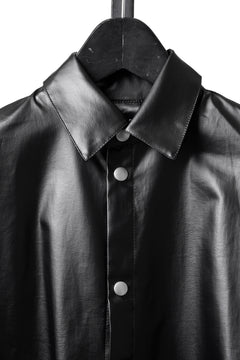 Load image into Gallery viewer, A.F ARTEFACT COCOON SHIRTS / LUSTROUS COATED WOVEN (BLACK)