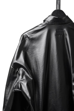 Load image into Gallery viewer, A.F ARTEFACT COCOON SHIRTS / LUSTROUS COATED WOVEN (BLACK)