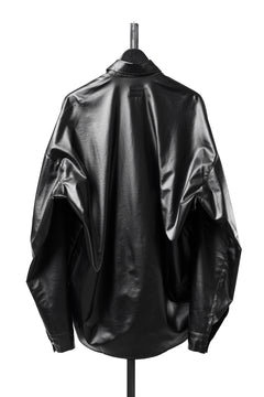 Load image into Gallery viewer, A.F ARTEFACT COCOON SHIRTS / LUSTROUS COATED WOVEN (BLACK)