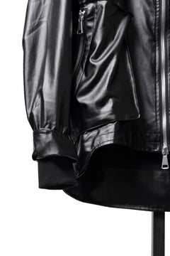 Load image into Gallery viewer, A.F ARTEFACT HOODIE ZIP BLOUSON / LUSTROUS COATED WOVEN (BLACK)