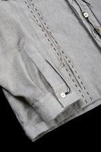 画像をギャラリービューアに読み込む, A TENTATIVE ATELIER Abel G. PIPING POCKET WORKER SHIRT (DIRTY WHITE)