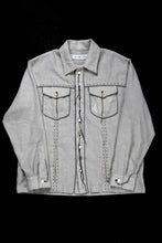 画像をギャラリービューアに読み込む, A TENTATIVE ATELIER Abel G. PIPING POCKET WORKER SHIRT (DIRTY WHITE)