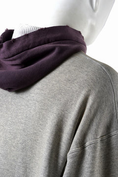 Load image into Gallery viewer, FULLCOUNT FADING DOUBLE FACE SWEAT HOODIE (GRAY x EGG PLANT)