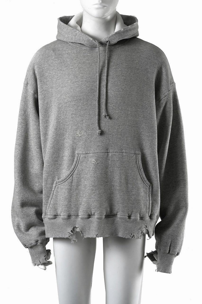 画像をギャラリービューアに読み込む, FULLCOUNT FADING DOUBLE FACE SWEAT HOODIE (GRAY)