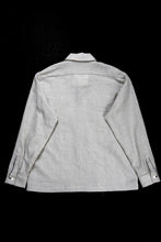 画像をギャラリービューアに読み込む, A TENTATIVE ATELIER Abel G. PIPING POCKET WORKER SHIRT (DIRTY WHITE)