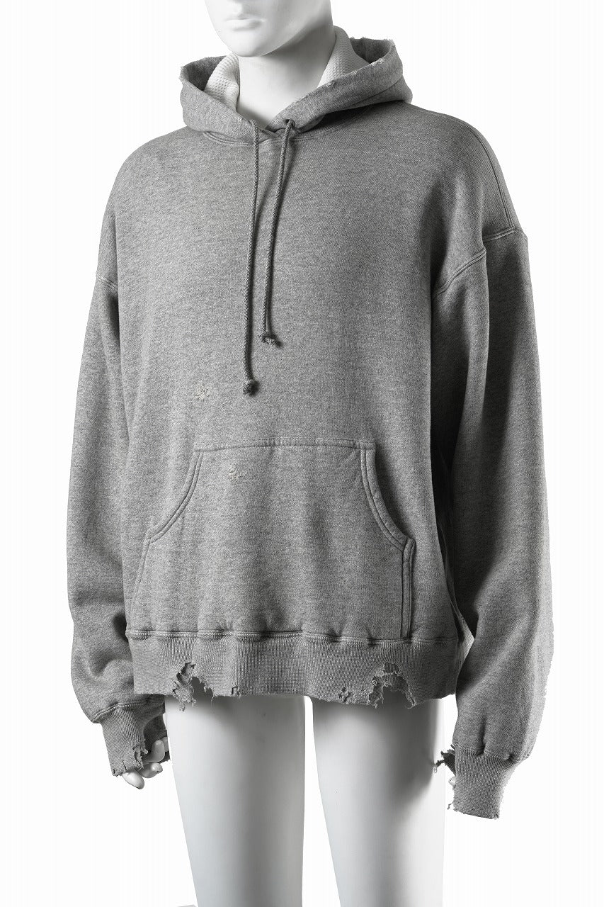 画像をギャラリービューアに読み込む, FULLCOUNT FADING DOUBLE FACE SWEAT HOODIE (GRAY)