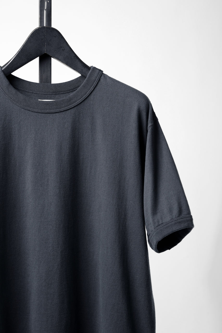 画像をギャラリービューアに読み込む, FULLCOUNT FLAT SEAM HEAVY WEIGHT T SHIRT / ORIGINAL 30/2 TIGHT TENSION JERSEY (INK BLACK)