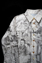 画像をギャラリービューアに読み込む, A TENTATIVE ATELIER Alvin REPLICA BIG EDGE PRINT SHIRT (NATURAL)