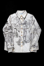 画像をギャラリービューアに読み込む, A TENTATIVE ATELIER Alvin REPLICA BIG EDGE PRINT SHIRT (NATURAL)