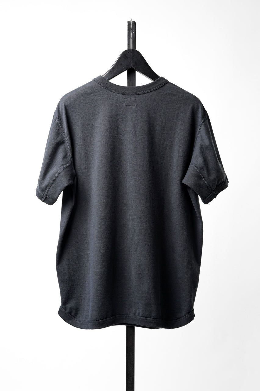 画像をギャラリービューアに読み込む, FULLCOUNT FLAT SEAM HEAVY WEIGHT T SHIRT / ORIGINAL 30/2 TIGHT TENSION JERSEY (INK BLACK)