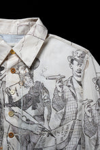 画像をギャラリービューアに読み込む, A TENTATIVE ATELIER Alvin REPLICA BIG EDGE PRINT SHIRT (NATURAL)
