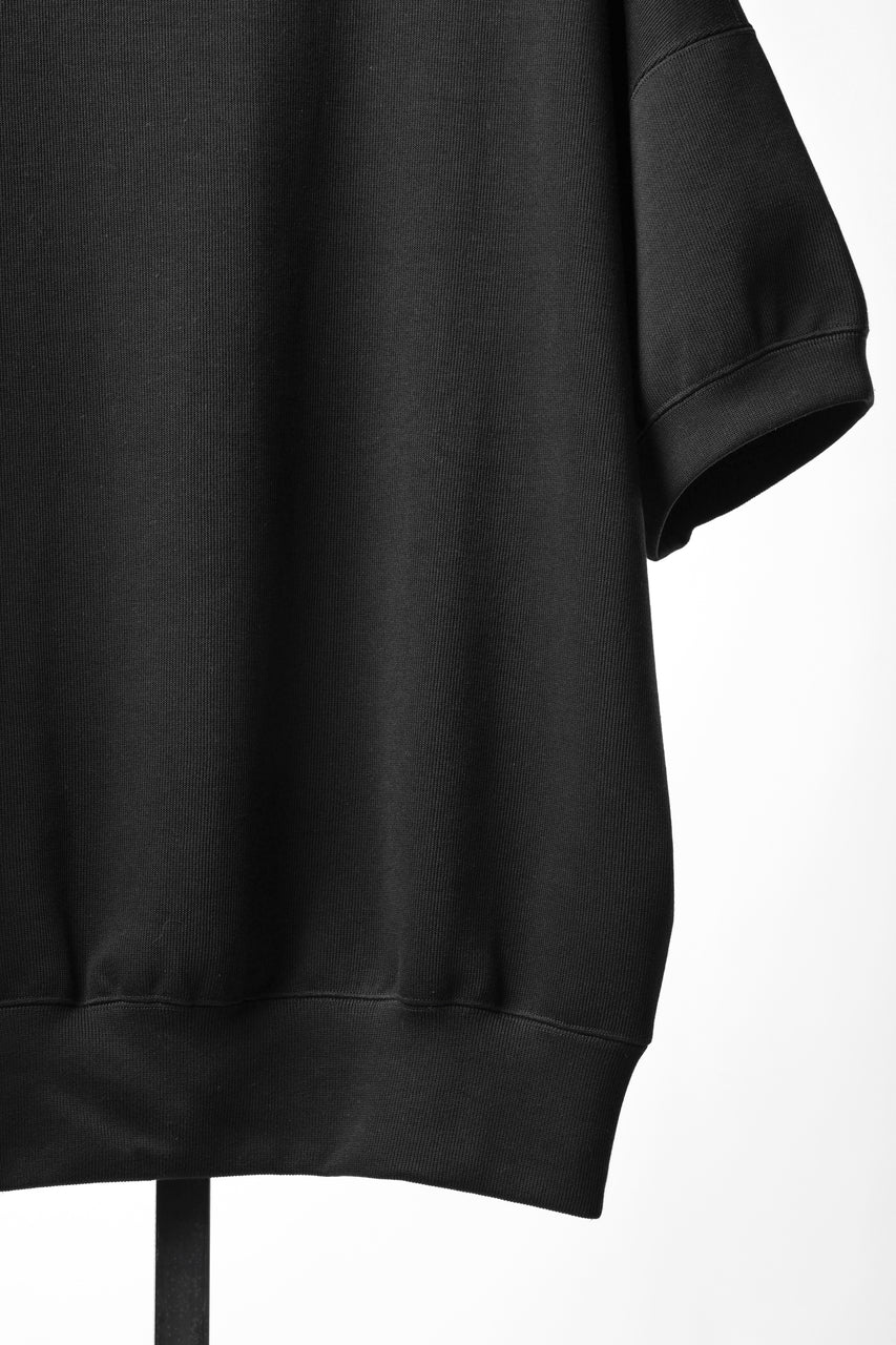 Load image into Gallery viewer, N/07 CINCHED HEM TOP / RIBBED CARDBOARD KNIT JERSEY (BLACK)