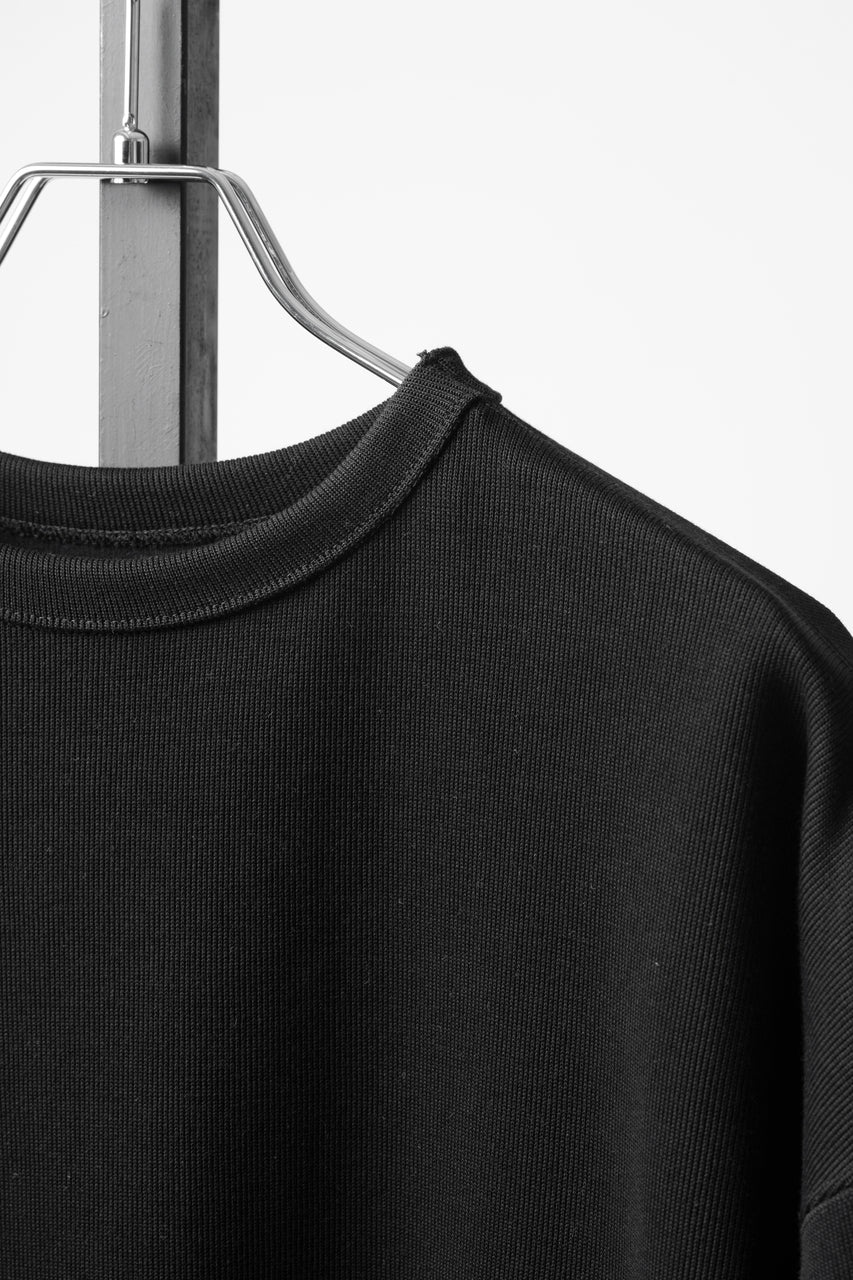 Load image into Gallery viewer, N/07 CINCHED HEM TOP / RIBBED CARDBOARD KNIT JERSEY (BLACK)