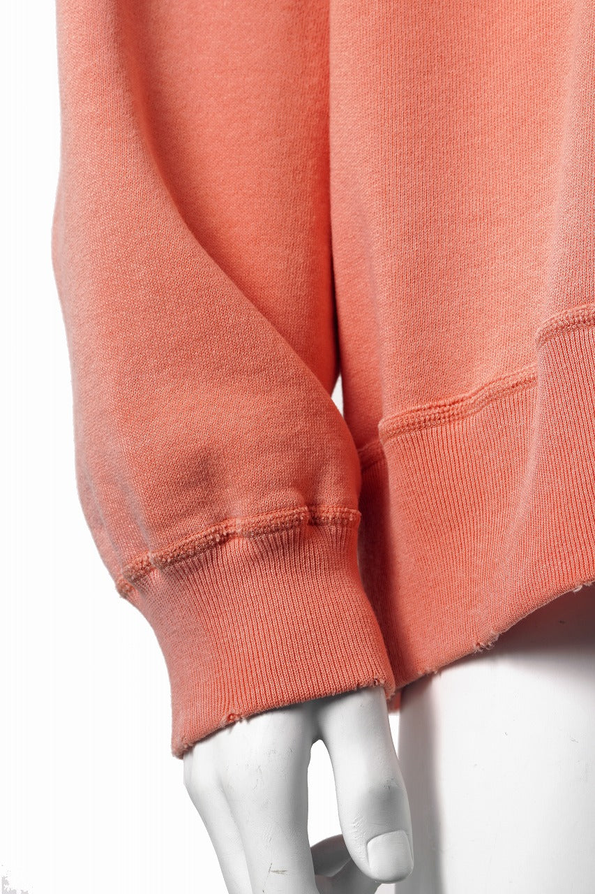 画像をギャラリービューアに読み込む, FULLCOUNT FADING RAGLAN SLEEVE SWEAT SHIRT (DAMAGE LESS / PINK)