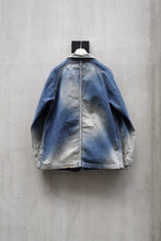画像をギャラリービューアに読み込む, FULLCOUNT x N/07 exclusive COVER ALL JACKET / 10.5oz Zimbabwe Denim (INDIGO BLUE / EFFECTED)