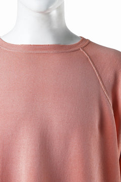 画像をギャラリービューアに読み込む, FULLCOUNT FADING RAGLAN SLEEVE SWEAT SHIRT (DAMAGE LESS / PINK)