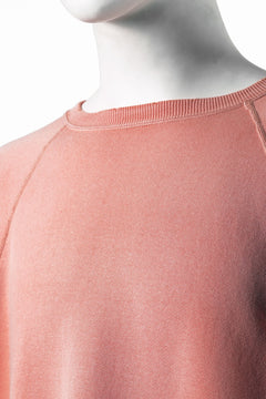 画像をギャラリービューアに読み込む, FULLCOUNT FADING RAGLAN SLEEVE SWEAT SHIRT (DAMAGE LESS / PINK)