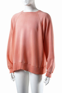 画像をギャラリービューアに読み込む, FULLCOUNT FADING RAGLAN SLEEVE SWEAT SHIRT (DAMAGE LESS / PINK)