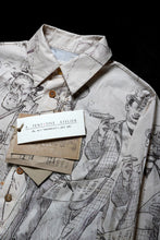 画像をギャラリービューアに読み込む, A TENTATIVE ATELIER Alvin REPLICA BIG EDGE PRINT SHIRT (NATURAL)