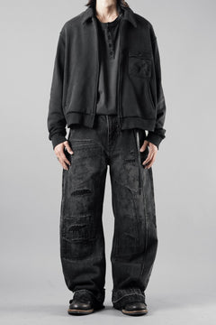 画像をギャラリービューアに読み込む, Professor.E AGED SINGLE POCKET JACKET (WASHED BLACK)【26SS PRE SALE】