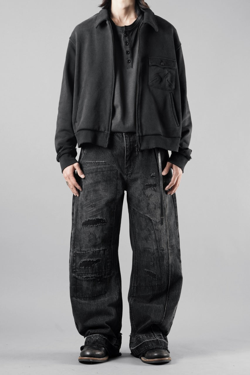画像をギャラリービューアに読み込む, Professor.E AGED SINGLE POCKET JACKET (WASHED BLACK)【26SS PRE SALE】