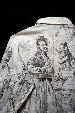 画像をギャラリービューアに読み込む, A TENTATIVE ATELIER Alvin REPLICA BIG EDGE PRINT SHIRT (NATURAL)