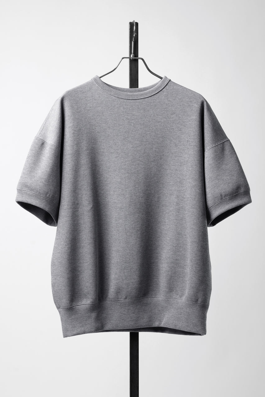 Load image into Gallery viewer, N/07 CINCHED HEM TOP / RIBBED CARDBOARD KNIT JERSEY (GREY)