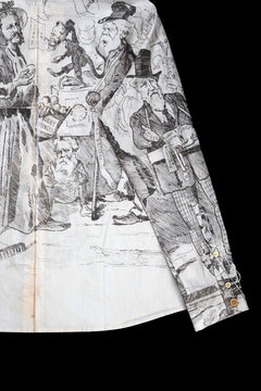 画像をギャラリービューアに読み込む, A TENTATIVE ATELIER Alvin REPLICA BIG EDGE PRINT SHIRT (NATURAL)