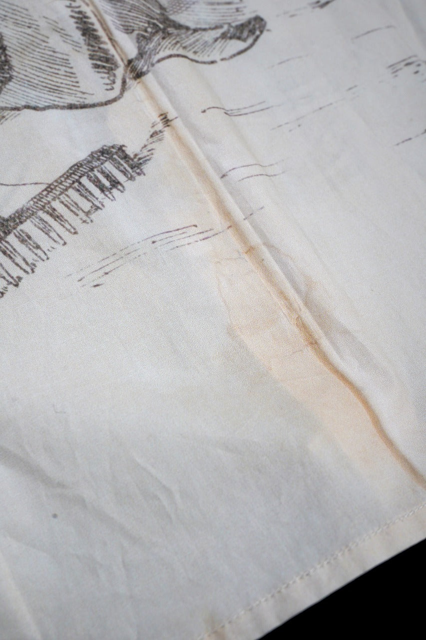 A TENTATIVE ATELIER Alvin REPLICA BIG EDGE PRINT SHIRT (NATURAL)