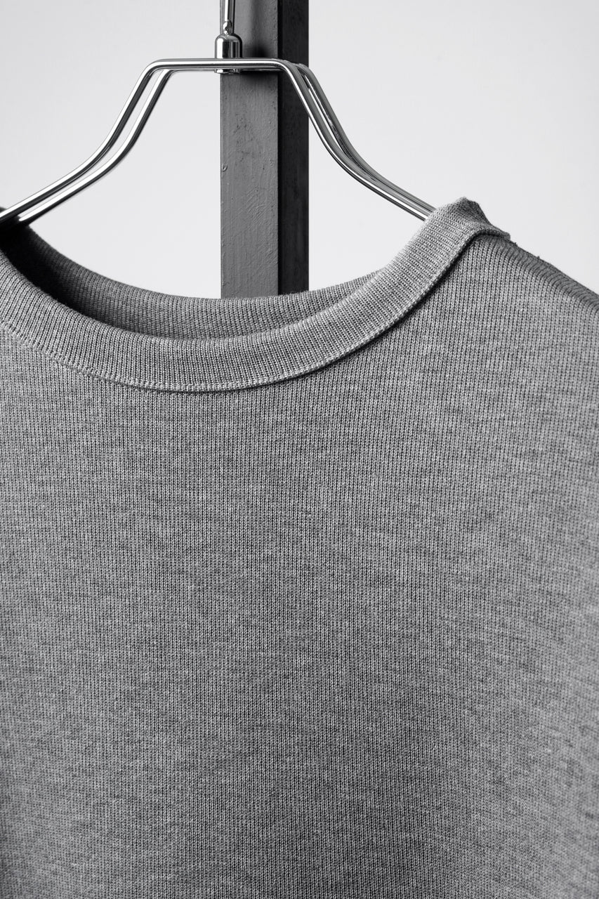 Load image into Gallery viewer, N/07 CINCHED HEM TOP / RIBBED CARDBOARD KNIT JERSEY (GREY)