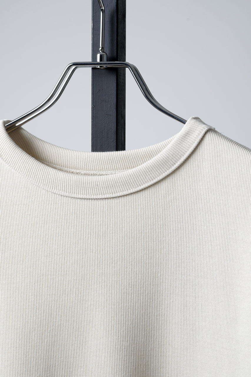 Load image into Gallery viewer, N/07 CINCHED HEM TOP / RIBBED CARDBOARD KNIT JERSEY (LIGHT BEIGE)