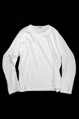 OPPOSE DUALITY ERGONOMIC LS T-SHIRTS / DRY COTTON JERSEY (WHITE)