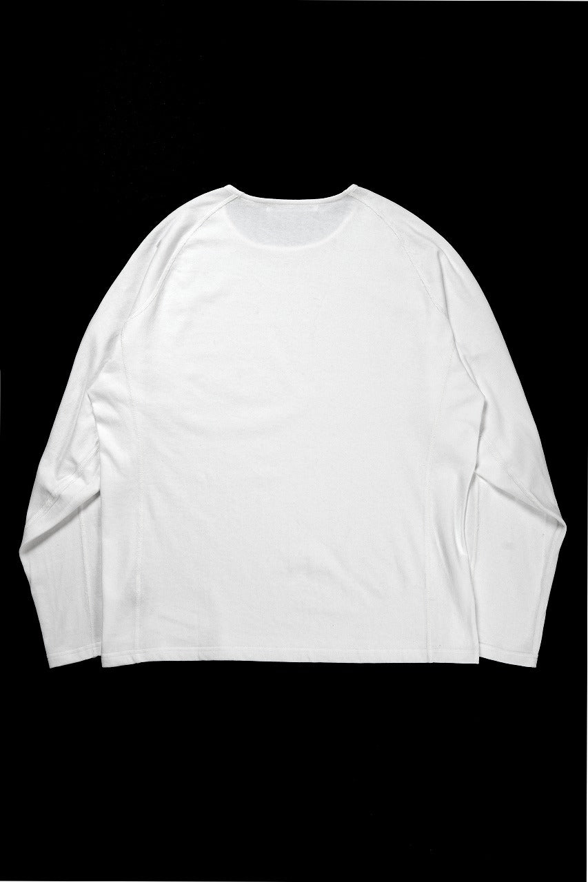 OPPOSE DUALITY ERGONOMIC LS T-SHIRTS / DRY COTTON JERSEY (WHITE)