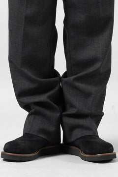 Load image into Gallery viewer, LASTMAN ONE TUCK SLACKS (BLACK)