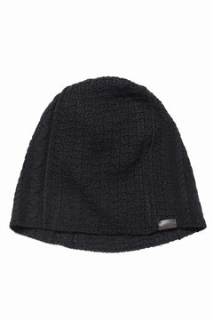 画像をギャラリービューアに読み込む, Professor.E TEXTURED KNIT BEANIE (BLACK)