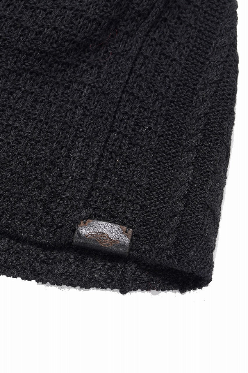 画像をギャラリービューアに読み込む, Professor.E TEXTURED KNIT BEANIE (BLACK)