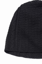 画像をギャラリービューアに読み込む, Professor.E TEXTURED KNIT BEANIE (BLACK)