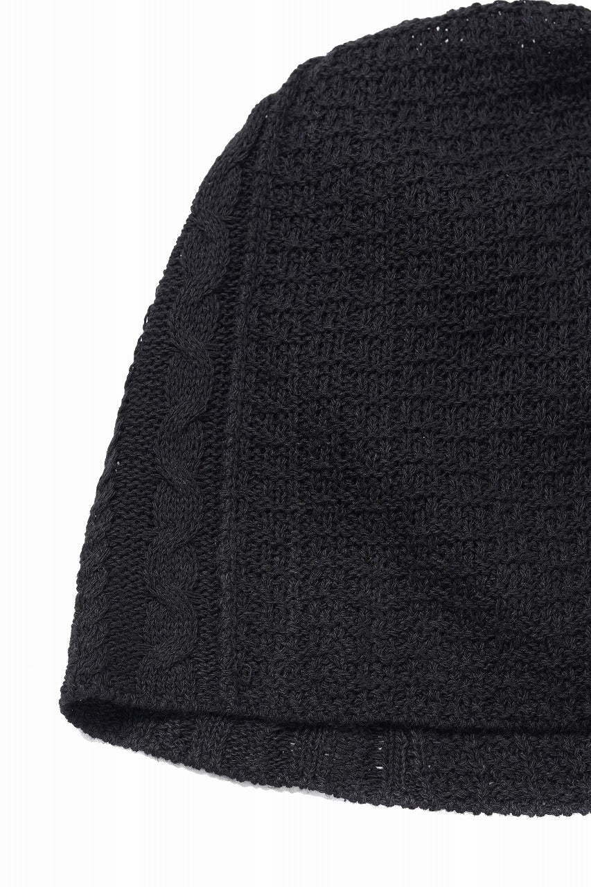 画像をギャラリービューアに読み込む, Professor.E TEXTURED KNIT BEANIE (BLACK)