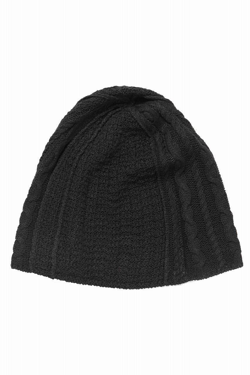 画像をギャラリービューアに読み込む, Professor.E TEXTURED KNIT BEANIE (BLACK)